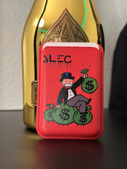 Monopoly magnet phone wallet